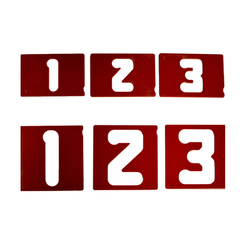 1-1/2" and 2-1/2" Vertical Number Set for Sign Making Jigs